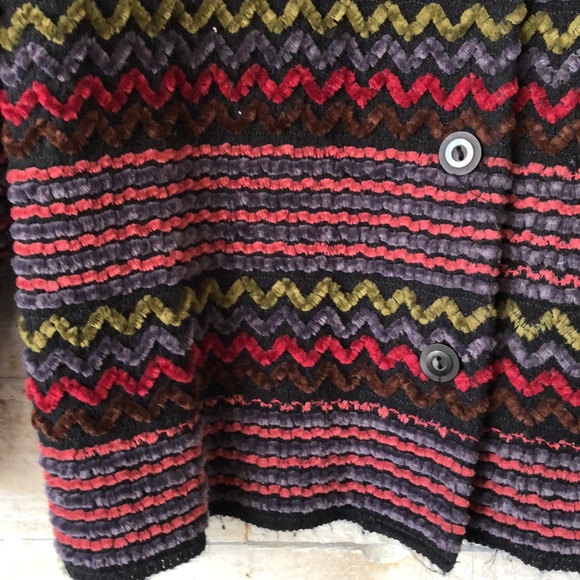 Chenille chevron stripe light weight jacket - Picture 2 of 6